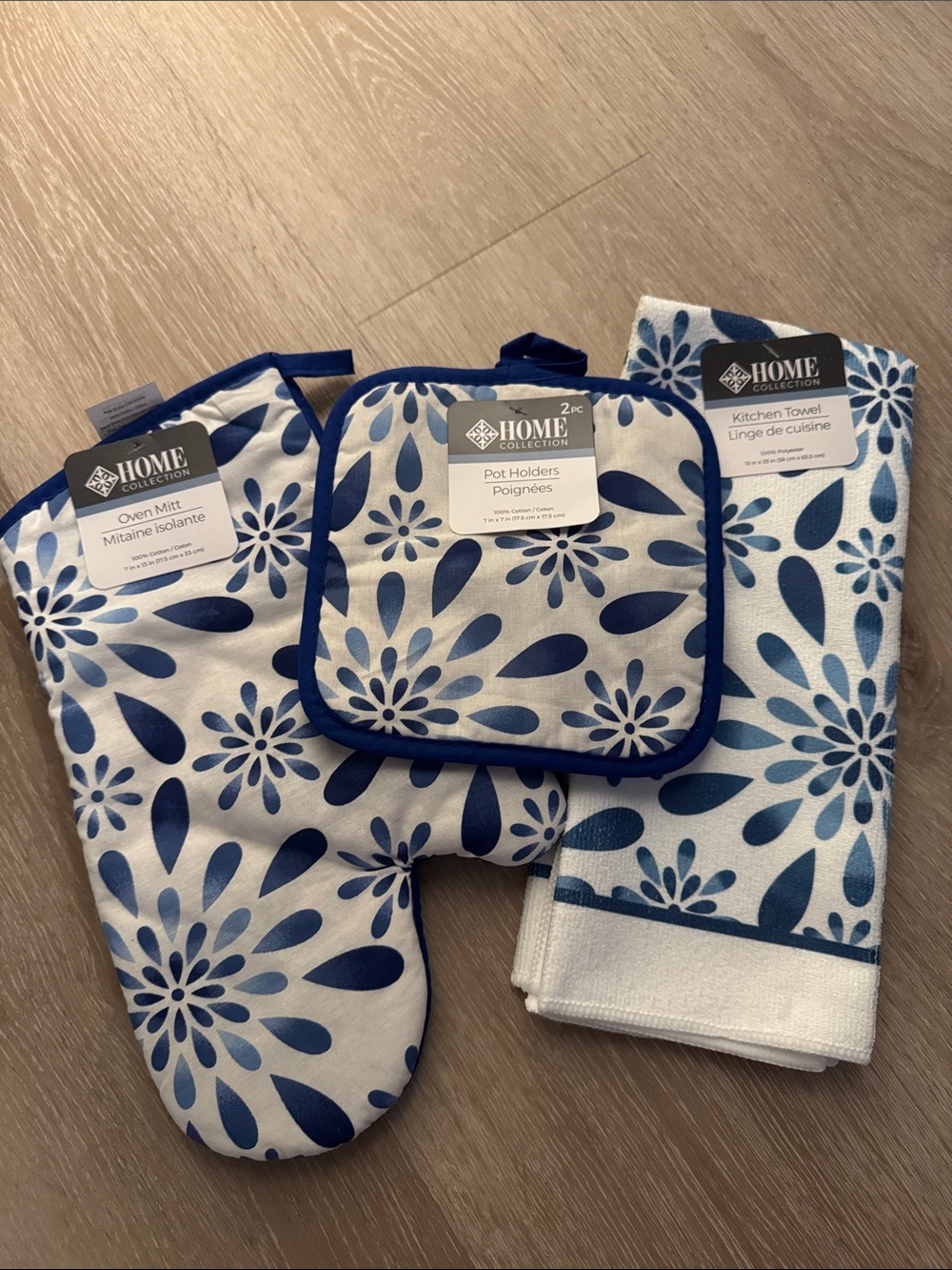 Navy & White 4 piece Kitchen Linen Set NEW 🏷️